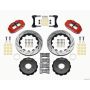 Wilwood 140-12440-DR Narrow Superlite 4R Front Hat Kit 14.00in Drill Red 2007-Up Jeep Wrangler