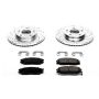 PowerStop K5251 Z23 Daily Driver Carbon-Fiber Ceramic Brake Pad and Drilled & Slotted Rotor Kit