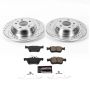 PowerStop K8533 Z23 Daily Driver Carbon-Fiber Ceramic Brake Pad and Drilled & Slotted Rotor Kit