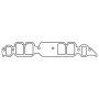 Cometic Gasket C15689-060 Cometic Chevy Mark-IV Big Block V8 .060in Fiber Intake Mani Gskt Set-1.835in x 2.578in Rec. Port