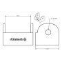 Ridetech Large Rod End Bracket for 3in Wide Rod End