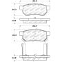 Stoptech 305.03740 90-01 Acura Integra Street Select Brake Pads - Rear