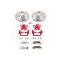 PowerStop KC449-26 Z26 Street Performance Ceramic Brake Pad, Drilled Slotted Rotor, and Caliper Kit