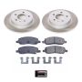 PowerStop SC4658 Semi-Coated Rotor and Low-Dust Ceramic Brake Pad Kit