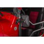 Rugged Ridge 97-18 Jeep Wrangler Textured Black Rectangluar Stubby Trail Mirror