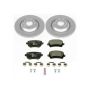 PowerStop ESK4628 Genuine Geomet Coated Rotors, ECE-R90 Brake Pads + Hardware Kit