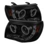 SPYDER 5079046 1PC Projector Headlights - CCFL Halo - Black Smoke