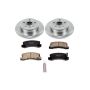 PowerStop KOE6784 OE Stock Replacement Low-Dust Ceramic Brake Pad and Rotor Kit