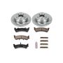 PowerStop KOE1858 OE Stock Replacement Low-Dust Ceramic Brake Pad and Rotor Kit