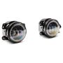 Raxiom J142667 07-18 Jeep Wrangler JK Axial Series 4-In LED Devil Eyes Fog Lights w/ Halo