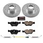 PowerStop K7331 Z23 Daily Driver Carbon-Fiber Ceramic Brake Pad and Drilled & Slotted Rotor Kit