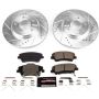 PowerStop K7893 Z23 Daily Driver Carbon-Fiber Ceramic Brake Pad and Drilled & Slotted Rotor Kit