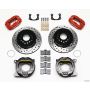 Wilwood 140-7582-DR Forged Dynalite P/S P-B Kit Drilled Red New Big Ford 2.36in Offset