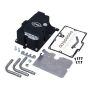 S&S Cycle 310-0870 2006 Dyna Models Oil Supply Line Installation Kit - Wrinkle Black