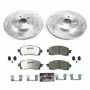 PowerStop K7892-26 Z26 Street Performance Ceramic Brake Pad and Drilled & Slotted Rotor Kit