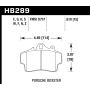 Hawk Performance HB289D.610 ER-1 Disc Brake Pad