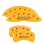 MGP 4 Caliper Covers Engraved Front & Rear Gen 5/SS Yellow finish black ch
