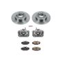 PowerStop KCOE1298 OE Stock Replacement Low-Dust Ceramic Brake Pad, Rotor and Caliper Kit