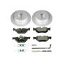 PowerStop ESK3002 Genuine Geomet Coated Rotors, ECE-R90 Brake Pads + Hardware Kit