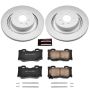 PowerStop CRK4732 Genuine Geomet Coated Rotor and Low-Dust Ceramic Brake Pad Kit