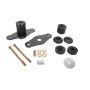 BMR 11-18 Dodge Challenger Motor Mount Solid Bushing Upgrade Kit - Black Anodized
