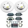 PowerStop ESK6292 Genuine Geomet Coated Rotors, ECE-R90 Brake Pads + Hardware Kit