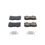 PowerStop 17-1802 PowerStop - Z17 Low-Dust Ceramic Brake Pads with Hardware