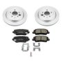 PowerStop CRK6385 Genuine Geomet Coated Rotor and Low-Dust Ceramic Brake Pad Kit