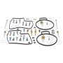 All Balls Racing 26-1674 92-00 Honda GL1500SE Carburetor Rebuild Kit