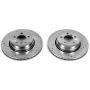 PowerStop EBR1024XPR PowerStop Evolution Performance Drilled, Slotted & Plated Brake Rotor Pair
