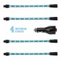 XKGLOW XK041004-AB XK Glow Strip Single Color  UnderglowLED Accent Light Car/Truck Kit Light Blue - 4x8In