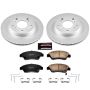PowerStop CRK2389 Genuine Geomet Coated Rotor and Low-Dust Ceramic Brake Pad Kit