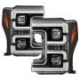 SPYDER 5086280 Projector Headlights - Switch Back Sequential Turn Signal Light Bar - Black