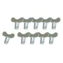 Moroso 71276 Quick Fastener - Butterfly Head - 5/16in x .400in - Steel - 10 Pack