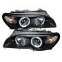 SPYDER 5077141 Projector Headlights - LED Halo - Black