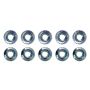 Moroso 38845 M6 x 1.00 Serrated Zinc Flange Nut - 10 Pack