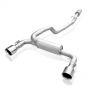 Stainless Works FCRS16CB 2016-18 Ford Focus RS 3in Catback Vintage Round Muffler 5in Tips