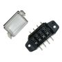 NAMZ NFB-01 ATO 4-Way Fuse Block (Water Tight Clear Cover - 1/4in. Male Disconnects)