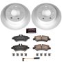 PowerStop CRK6198 Genuine Geomet Coated Rotor and Carbon-Fiber Ceramic Brake Pad Kit