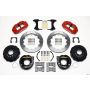 Wilwood 140-9215-R Narrow Superlite 4R Rear P-Brk Kit 12.88in Red Chevy 12 Bolt-Spec 3.15in Brng