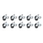 QUICKCAR RACING PRODUCTS QRP66-854 Alum Line Clamps 1/2in 10pk