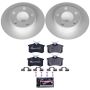 PowerStop ESK941 Genuine Geomet Coated Rotors, ECE-R90 Brake Pads + Hardware Kit