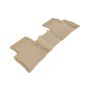 3D MAXpider 2016-2020 Toyota Prius/Prius Prime Kagu 2nd Row Floormats - Tan