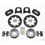 Wilwood 140-4545-BD Forged Dynalite Rear Drag Kit Drilled Rotor Chev 12 Bolt w/Clip Eliminator