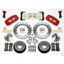 Wilwood 140-10920-R AERO6 Front Hub Kit 14.00 Red 67-69 Camaro 64-72 Nova Chevelle