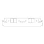 Cometic Gasket C5586-031 Cometic Chrysler W8 Head V8 .031in Fiber Intake Manifold Gasket Set - 1.450in x 2.200in Ports