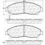 Stoptech 305.13780 Street Select Brake Pads - Front
