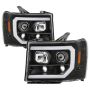 SPYDER 5086037 Projector Headlights - Version 2 - Light Bar DRL LED - Black
