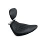Mustang Motorcycle 79821 Mustang 00-15 Harley Softail Standard Rear Tire Wide Tripper Solo Seat w/Driver Backrest - Black