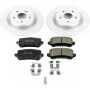 PowerStop CRK7216 Genuine Geomet Coated Rotor and Low-Dust Ceramic Brake Pad Kit